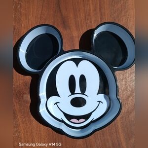 Disney Mickey Mouse Shaped Kids Plate Or Serving Tray, 3 Compartments